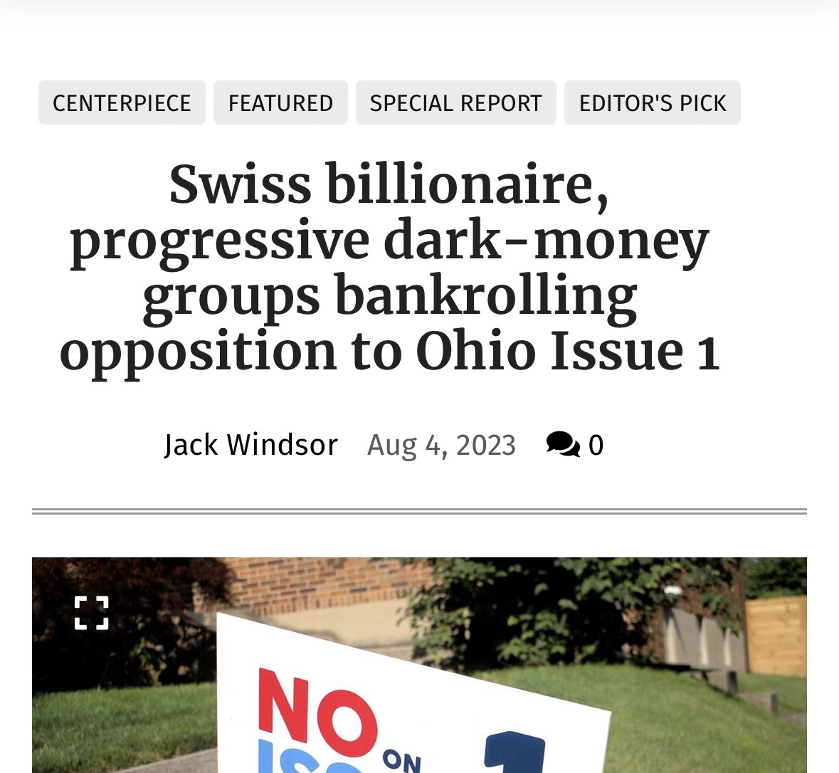 Time to make a Swiss billionaire cry!! 😭 Today is the day to take the FOR SALE sign off of OHIO’s constitution by voting YES!!! <a href="/VoteYesOhio/">VoteYesOhio</a>