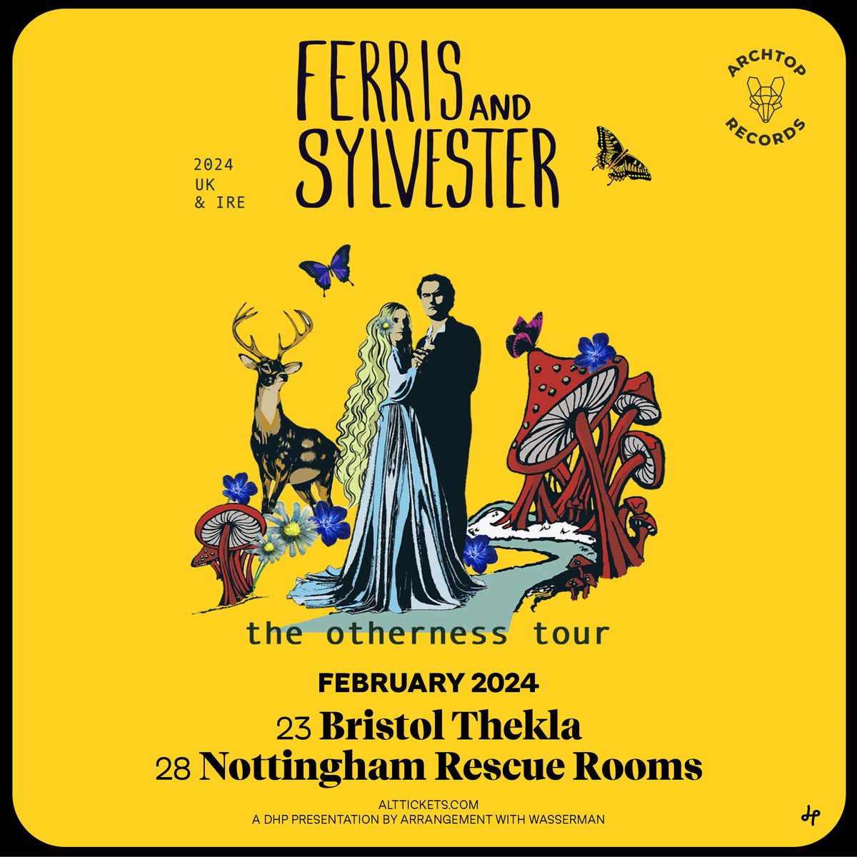 alt. tickets (@alttickets) on Twitter photo NEW/ Sonically ranging across a spectrum of psychedelic folk, blues, rock and soul, husband and wife duo @FerrisSylvester play <a href="/theklabristol/">Thekla Bristol</a> and <a href="/rescuerooms/">Rescue Rooms</a> this February!
Tickets go on sale this Friday at 10am, set a reminder: bit.ly/3KxZ5Uv NEW/ Sonically ranging across a spectrum of psychedelic folk, blues, rock and soul, husband and wife duo @FerrisSylvester play <a href="/theklabristol/">Thekla Bristol</a> and <a href="/rescuerooms/">Rescue Rooms</a> this February!
Tickets go on sale this Friday at 10am, set a reminder: bit.ly/3KxZ5Uv