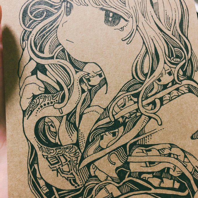 「long hair snake」 illustration images(Latest)｜4pages