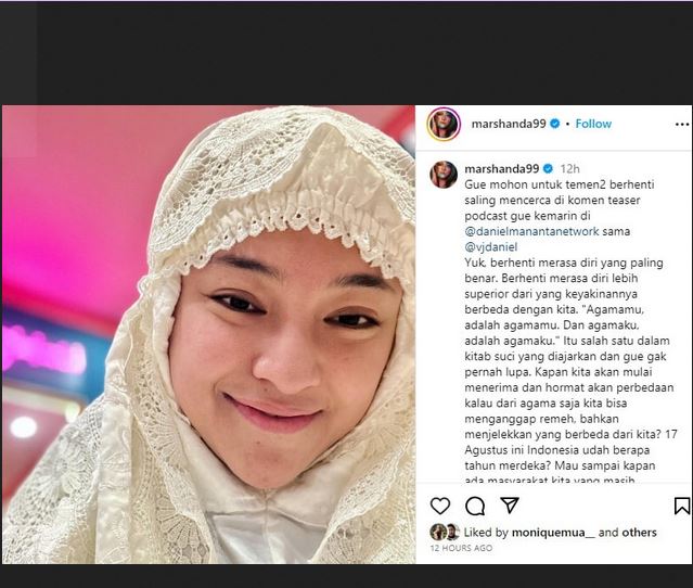 VIVAcoid's tweet photo. Artis Marshanda tengah jadi sorotan usai hadir di podcast bersama Daniel Mananta. Daniel Mananta menyarankannya membaca kitab suci umat Kristen, Alkitab, yang tak sesuai dengan keyakinan Marshanda.https://t.co/MAewWr7cu4
___
#vivacoid #danielmananta #marshanda #agama #alkitab https://t.co/8rdbaWyTnE