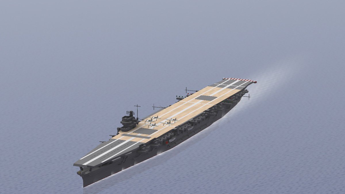 aohige_game's tweet photo. 翔鶴型をモデルに空母作ってみました😆
#navalcraft https://t.co/WcCWkkeOx0