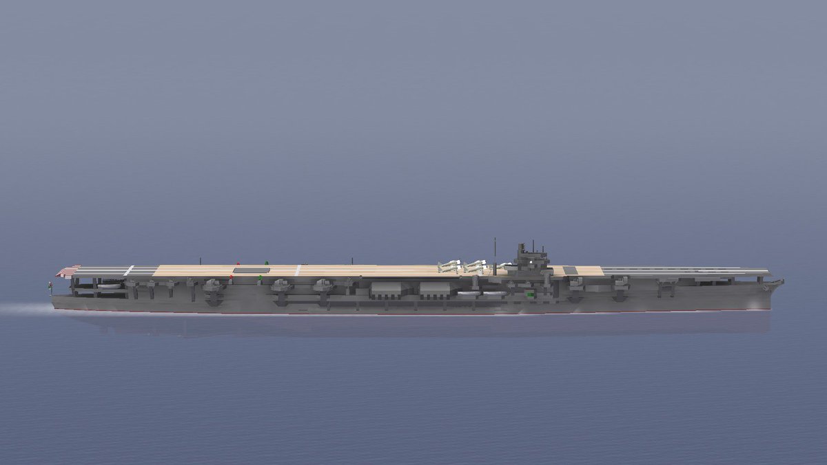 aohige_game's tweet photo. 翔鶴型をモデルに空母作ってみました😆
#navalcraft https://t.co/WcCWkkeOx0
