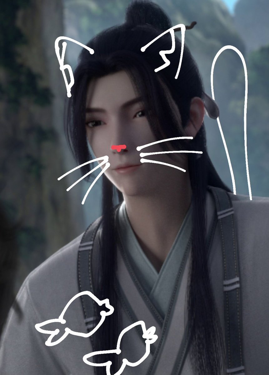 I TOTALLY forgot today is also international cat day 😭😭 Happy Birthday Kitty-Qiao!! 😼😼 #沈峤0808生日快乐 #ThousandAutumns #InternationalCatDay