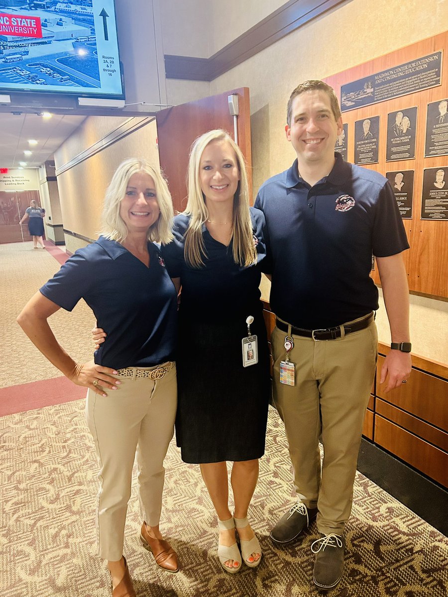 This is us! Team <a href="/AFMSChargers/">Apex Friendship Middle School</a> 💙❤️ Ready to kick off the 2023-24 school  year! <a href="/turleydw/">David Turley</a> <a href="/kimtierney22/">Kim Tierney</a>