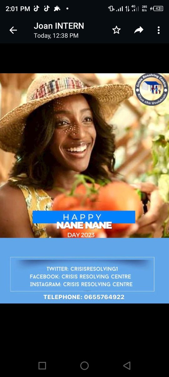 gladyhmj's tweet photo. @crisisresolvin1 
Happy Nanenane kwao wakulima wa mboga wadogo wadogo. @SWISSAID_Tz @TAMWA_Zanzibar @JacklineVictor5 @UNICEFTanzania https://t.co/f2HIzhix30
