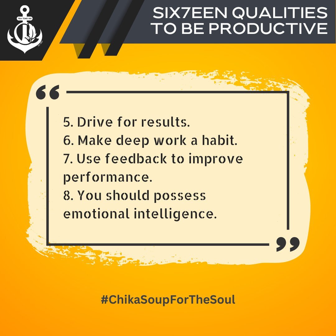_TEATIMEOG's tweet photo. Unlocking Your Productivity Potential 🚀🌟

Master these SIX7EEN Qualities to unleash your full productivity prowess! 💪📈 

#TTOG
#HORI7ON

[🛍 &amp; 🔩] https://t.co/qeYkRxAkad