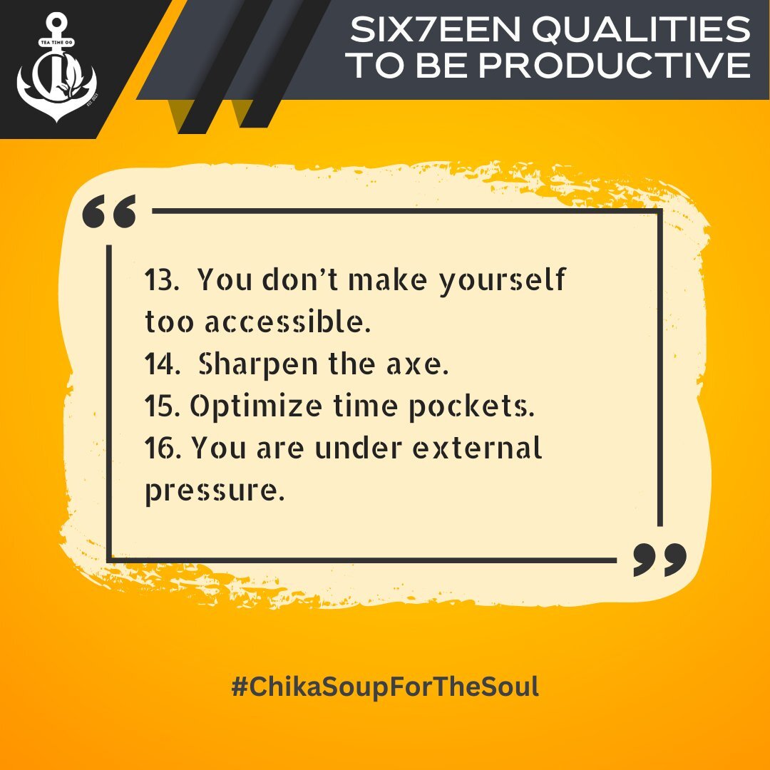 _TEATIMEOG's tweet photo. Unlocking Your Productivity Potential 🚀🌟

Master these SIX7EEN Qualities to unleash your full productivity prowess! 💪📈 

#TTOG
#HORI7ON

[🛍 &amp; 🔩] https://t.co/qeYkRxAkad