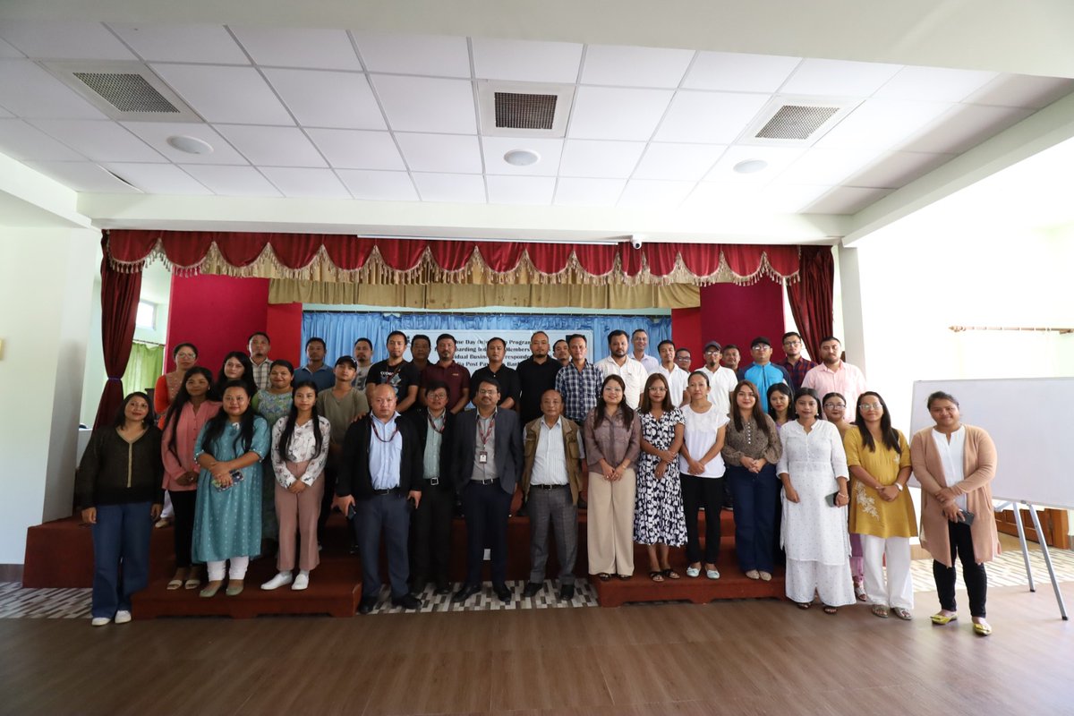 mbda_meghalaya's tweet image. A one-day orientation was held at MIIT, Brookedene, Shillong, organized by the Rural Finance component for #MeghaLAMP officials. The purpose of the program was to facilitate the onboarding of individual members of #IVCS as individual Business Correspondents of IPPB.