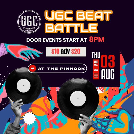iamjustinartist's tweet photo. ✌🏽 😎 🌍 

Thanks to the underground collective (UGC). Also @beatsnbarsfest and @wattyinnagenius for the connection. @the_pinhook in Durham, NC. 
Shoutout to all the producers/beat makers in the building that night and all the judges
Extended play: https://t.co/jqCRsyx2kE https://t.co/waAHDI5cdS