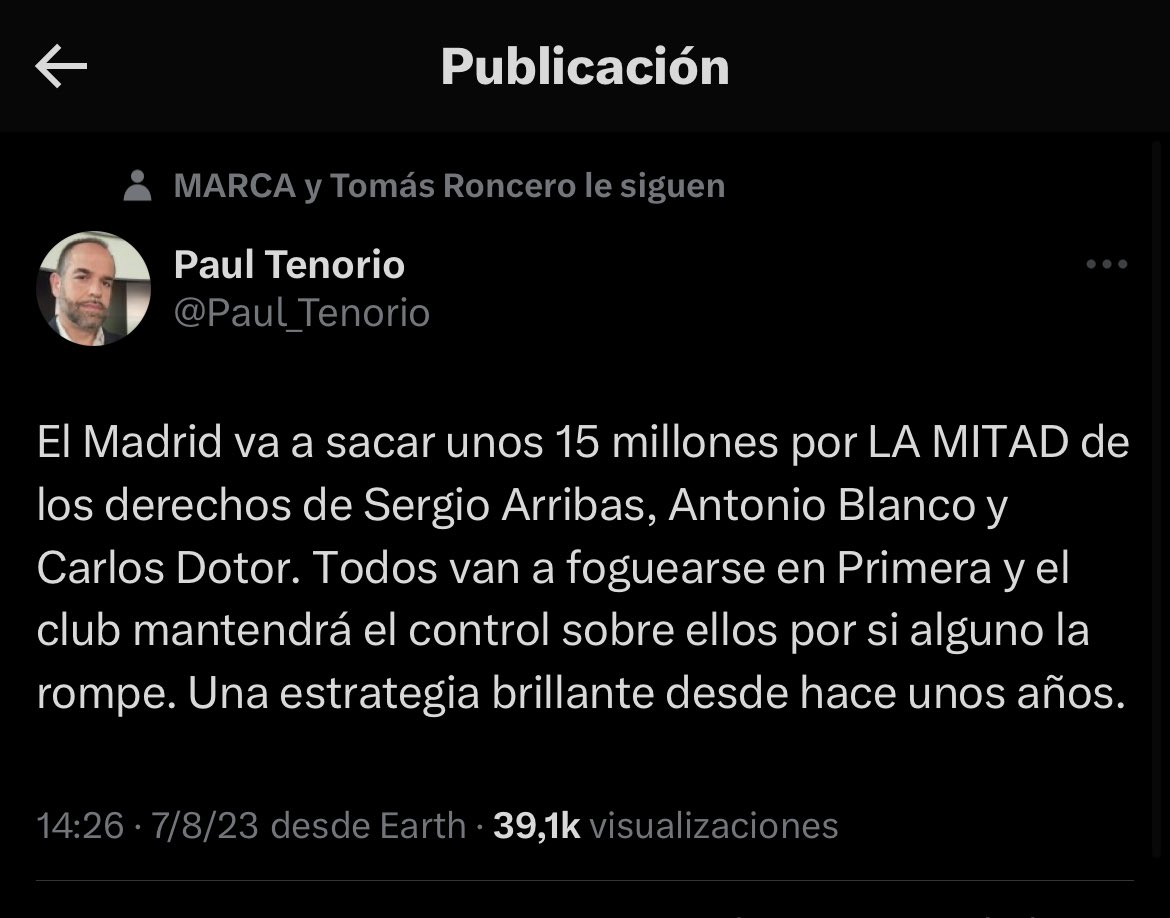 Llourinho's tweet photo. Todos los canteranos van a foguearse fuera para volver a triunfar / la realidad del primer equipo https://t.co/Y5XOMqrABV