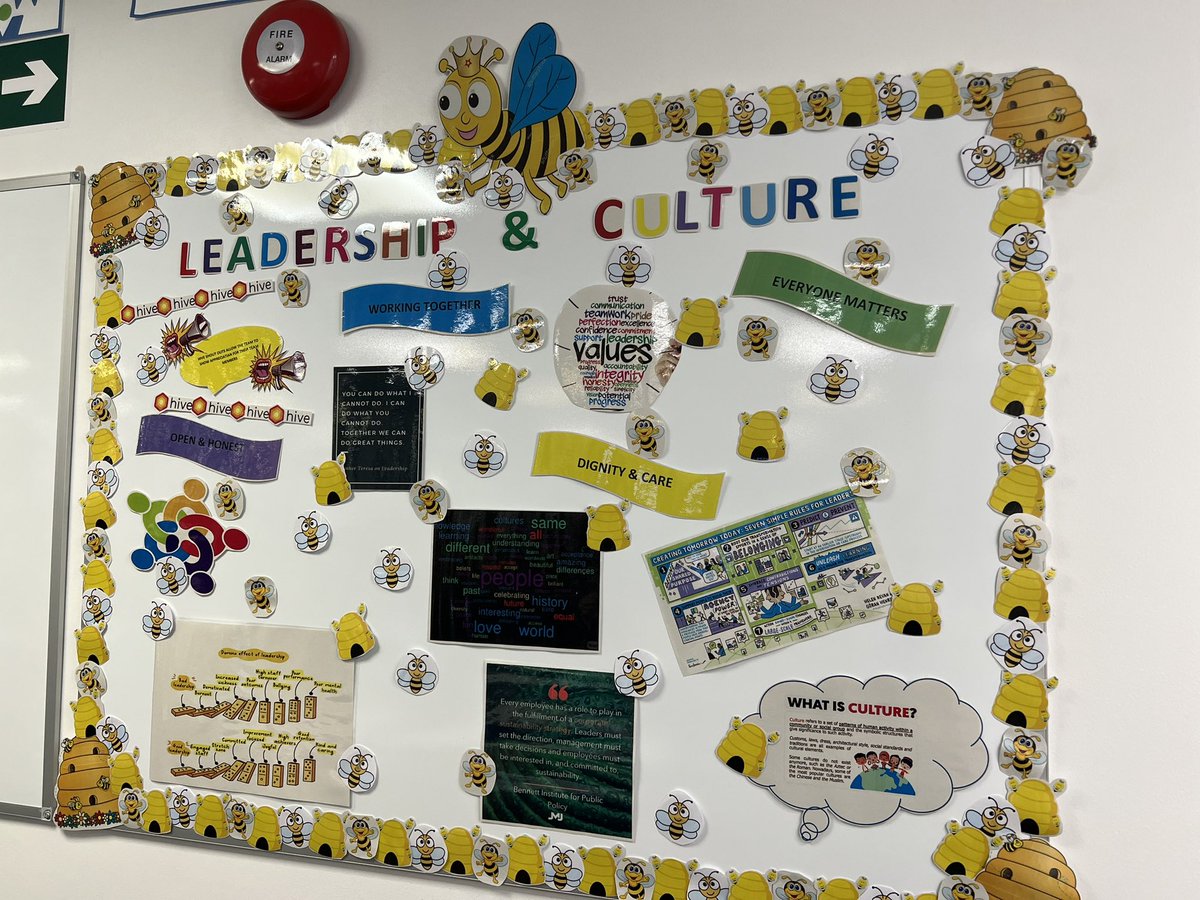 #beebrilliant #leadershipandculture Our 🐝 Bee brilliant board 🐝 as part of the Leadership & Culture program.