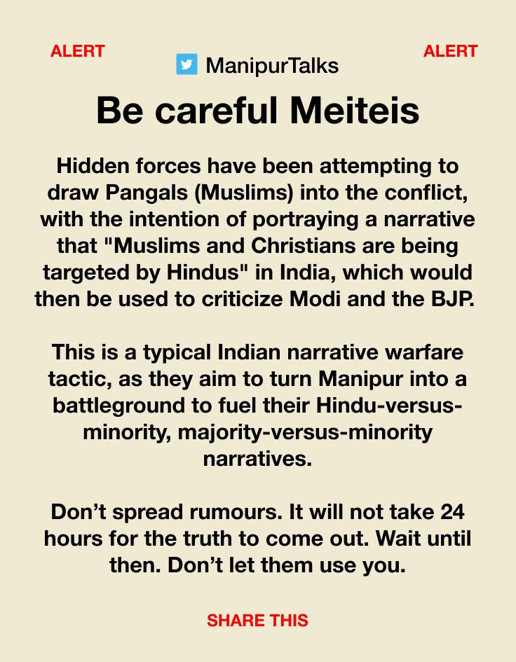 nomangkha's tweet photo. To all those shouting, State Police has taken over a Masjid and making it a bunker. See the video with your eyes wide open. 

See the Muslim Man running with a ladder to help the police climb and scope the area to take positions. 

𝐀𝐥𝐥 𝐭𝐡𝐞𝐢𝐫 𝐧𝐚𝐫𝐫𝐚𝐭𝐢𝐯𝐞𝐬 𝐚𝐫𝐞 𝐝𝐲𝐢𝐧𝐠! 𝐒𝐚𝐝. 

They weave a story that State Police is helping the Meitei militant to attack the INNOCENT Kuki. 
Now when this video came online, a new narrative is created. 

“𝙎𝙩𝙖𝙩𝙚 𝙋𝙤𝙡𝙞𝙘𝙚 𝙤𝙥𝙚𝙧𝙖𝙩𝙞𝙤𝙣𝙨 𝙤𝙣 𝙈𝙚𝙞𝙩𝙚𝙞 𝙈𝙞𝙡𝙞𝙩𝙖𝙣𝙩𝙨.”
 “𝙈𝙚𝙞𝙩𝙚𝙞 𝙩𝙖𝙠𝙞𝙣𝙜 𝙤𝙫𝙚𝙧 𝙢𝙖𝙨𝙟𝙞𝙙 𝙩𝙤 𝙢𝙖𝙠𝙚 𝙗𝙪𝙣𝙠𝙚𝙧!”
and blah blah.

Sigh! Lies after lies to cover up lies. 

Truth be told, 𝐊𝐔𝐊𝐈 𝐍𝐀𝐑𝐂𝐎 𝐓𝐄𝐑𝐑𝐎𝐑𝐈𝐒𝐓 are attacking Meitei Hindu, Meitei Christian and Meitei Pangal (Muslim). Not letting Meitei farmers to farm, to return home, not letting people to pray or offer namaz, and continuing their atrocities. 
Let’s hear from all those parachute journalists too. Feel free to tag them. 

Bring it on!

#SaveMeitei #SaveManipur #DebunkingKukiLies #NoToFakePropaganda #ManipurViolence