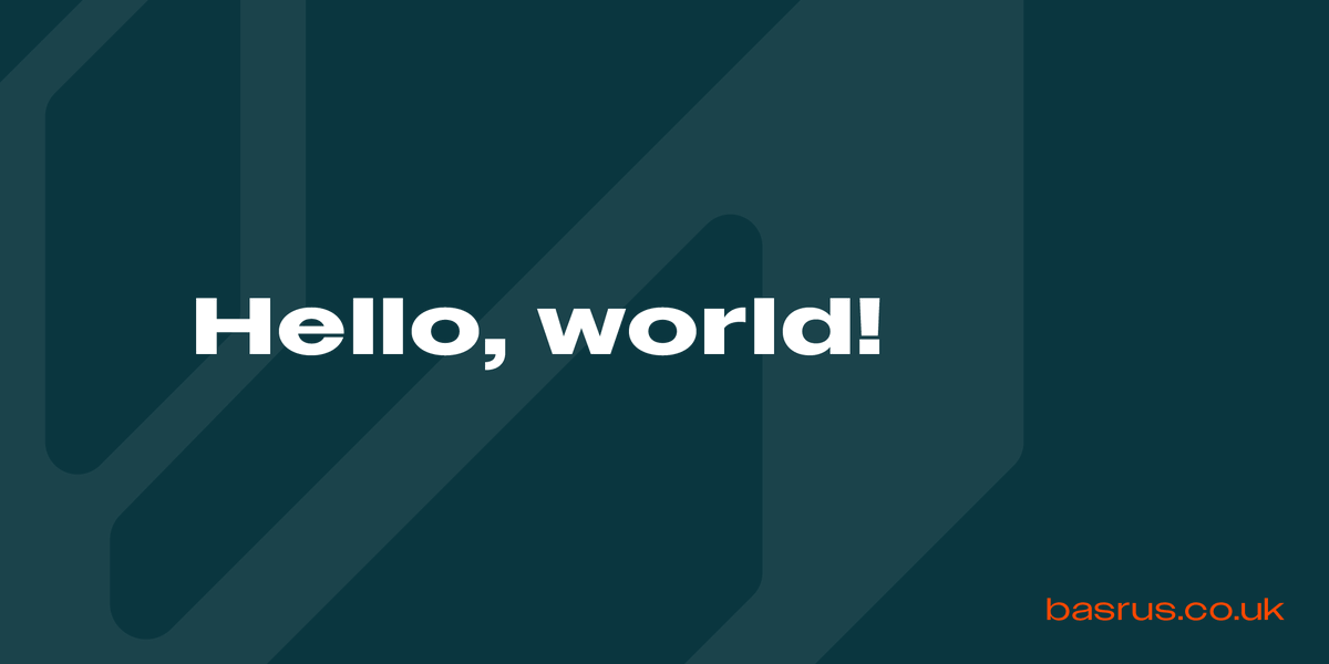 BasrusUK's tweet photo. console.log(”Hello, world!”);

We’re Basrus.
We turn challenges into software solutions. Building great products that improve the lives of the people that use them.

Got an idea but aren’t sure how to bring it to life? We’ll help. 

DM us or find us at https://t.co/mTE0HNm9YX https://t.co/7BfNgytLLa