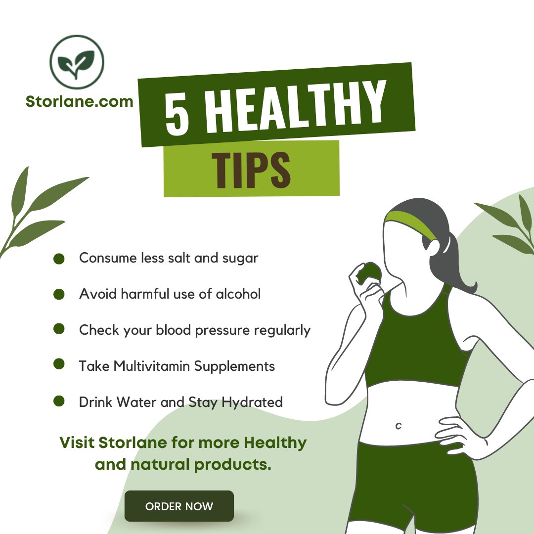 storlane's tweet photo. 5 Essential Health Tips for a Happier, Healthier You! 🌱💪
Shop now 🛒:https://t.co/InHLF5DHiZ

#Storlane #HealthyHabits #WellnessJourney #LiveBetter #HealthyHabits #WellnessJourney #HappinessFromWithin #SelfCareSunday #MindBodyBalance #HolisticHealth #HealthyLiving #WellbeingTip https://t.co/xCjMiJfkEj