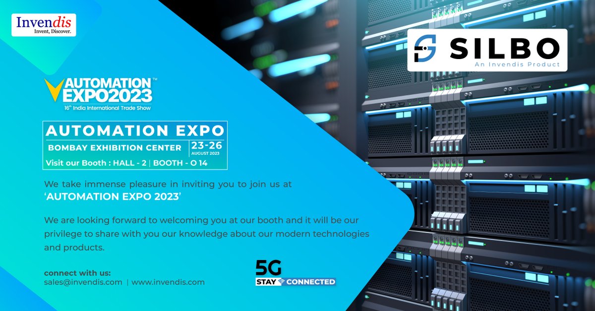 We cordially invite you at 'Automation Expo 2023'.

It would be an honor to have your presence in our booth 'O-14'.

#automationexpo #bombayexhibitioncentre #techinnovation #industry40