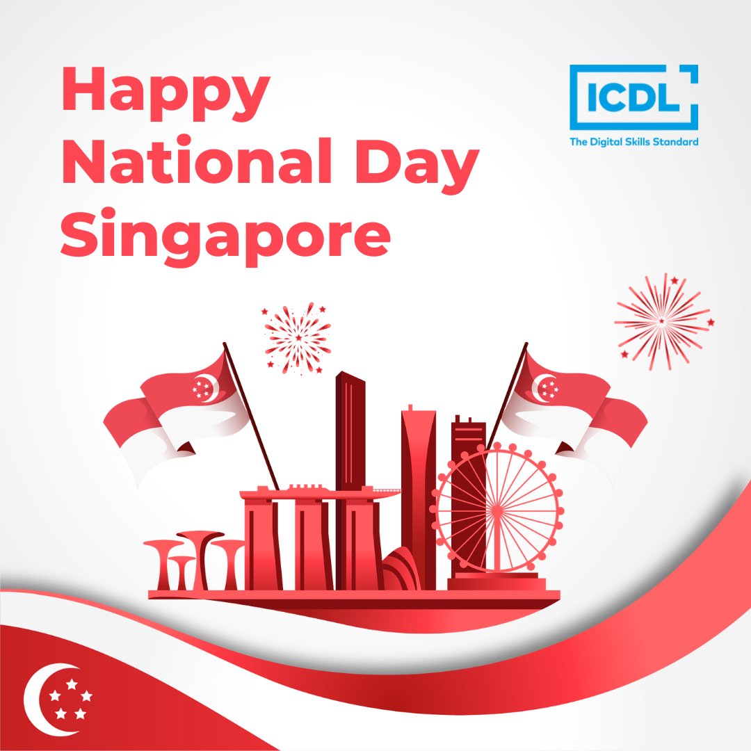 Happy 58th Birthday, Singapore! Majulah Singapura! ❤️ 🇸🇬🎉

#NationalDay2023 #singaporenationalday #ICDL #ICDLAsia