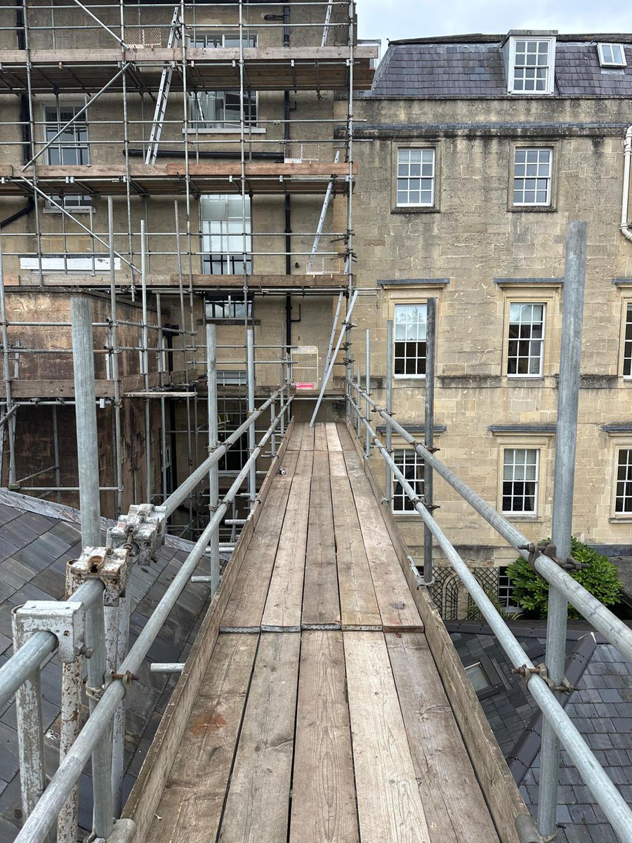 TRSConstruction's tweet photo. Site safety is paramount, particularly when dealing with construction projects on listed buildings. Preserving the integrity of these structures demands extra caution and expertise. Our team and D&amp;J Scaffolding, fully grasped the importance of this during the initial site set up. https://t.co/ZjCfxPNiGu