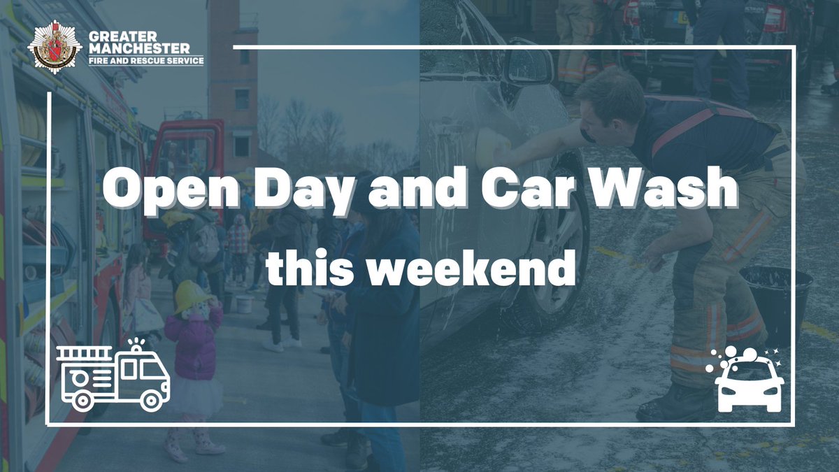 manchesterfire's tweet image. 🔖Loads of community events coming this weekend!

🎟Open days at Bolton Central, Agecroft, Rochdale, Stalybridge, Wythenshawe and Sale Fire Stations
🧽 Charity car wash at Ramsbottom Fire Station
🚒Event at Snipe Retail Park attended by Ashton crews

➡️manchesterfire.gov.uk/community/open…