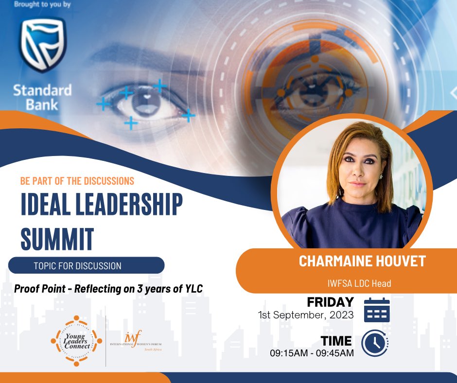 IWF_SouthAfrica's tweet photo. This year’s IDEAL Leadership Summit @YLCIDEAL now in its third year, sponsored by @StandardBankZA promises to be a true celebration of the phenomenal young leaders who embody boldness in their remarkable journeys.#ylcideal #IWFSA #Womenwholead #IDEALleadershipsummit #Leadership https://t.co/74SuRl9xaz