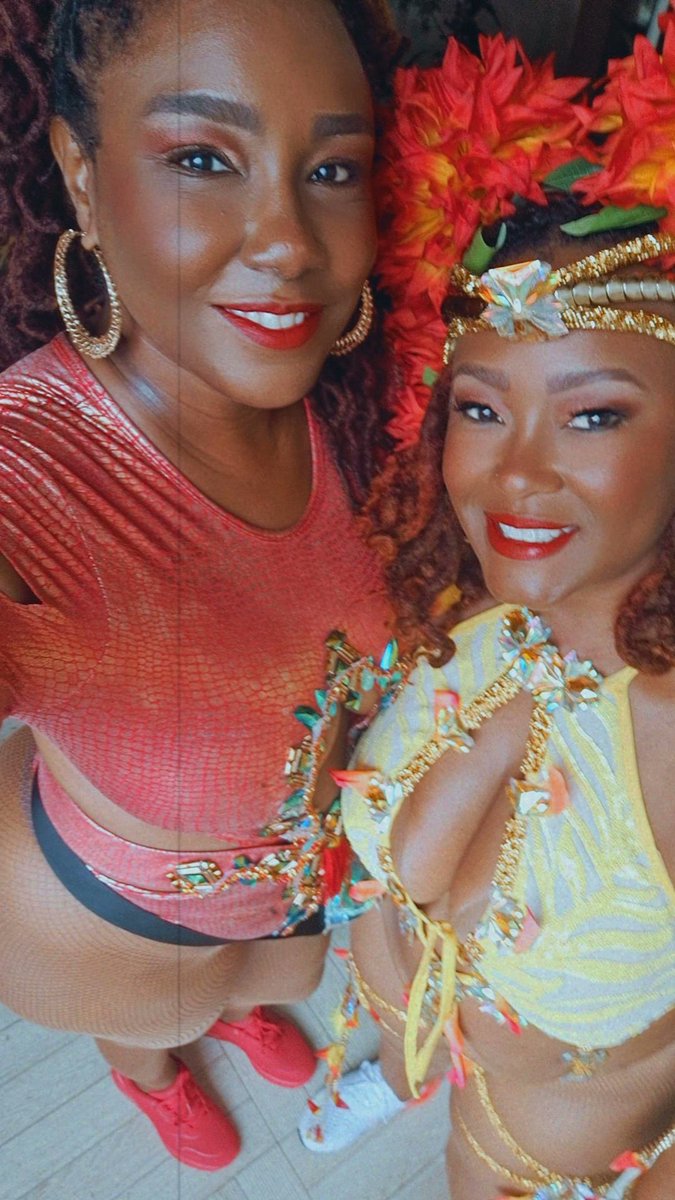 JessiSummer's tweet photo. Survived another Kadooment day wid my roadie @tink_ty https://t.co/2SGOjO0FBE