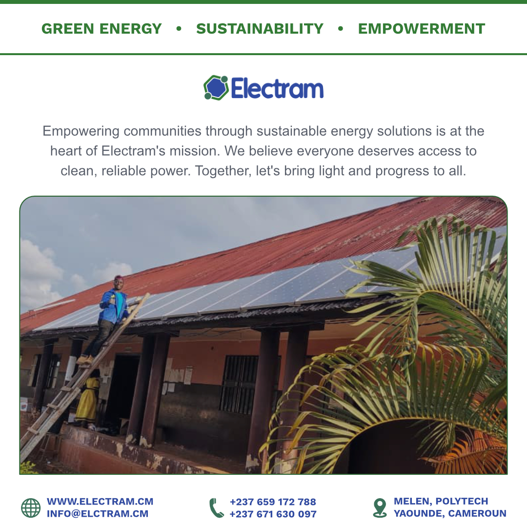 electramcm's tweet photo. Empowering communities through sustainable energy solutions is at the heart of Electram's mission.💯
We believe everyone deserves access to clean, reliable power. Together, let's bring light and progress to all.

#renewableenergy #solarenergy #solarpower #greenenergy https://t.co/Uj7967seVt