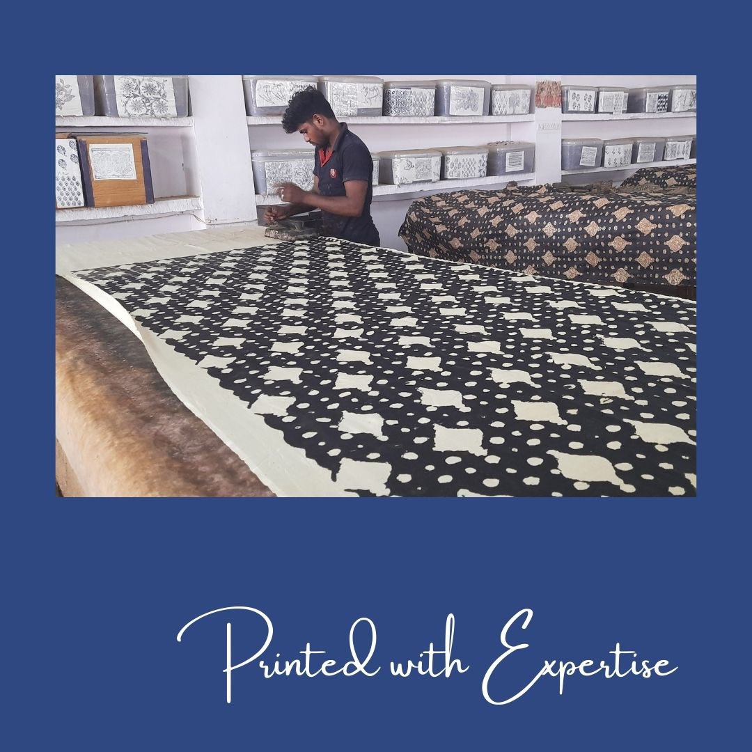 indirookh's tweet photo. The process of printing fabric with hand process is a complex and time consuming one.
What might seem like just a print is years of training and skilled artwork..
#Handmade #handcrafted #BlockPrinted #craft #indirookh https://t.co/zGZaD15lEJ