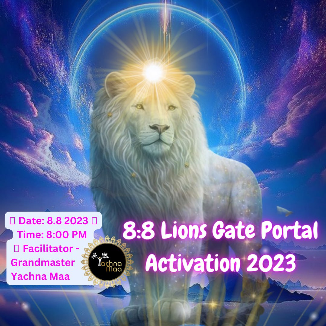 YachnaMaa's tweet photo. 🌟 Join Us for a Transformational Journey: The Lion's Gate Portal Meditation 🌟

🔥 Date: August 8, 2023
⏰ Time: 8:00 PM (Your Timezone)
💎 Facilitator - Grandmaster Yachna Maa
🌍 Location: https://t.co/Zu9uYTobDG  
Meeting link will come on this group. https://t.co/bKjw96FtBO