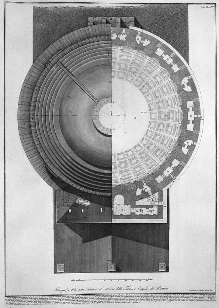 areasvellas's tweet photo. Roof plan of the Pantheon, Rome, c. 1750
by #Piranesi...
#architecture #arquitectura #drawing #plan https://t.co/kSrB3ms9cw