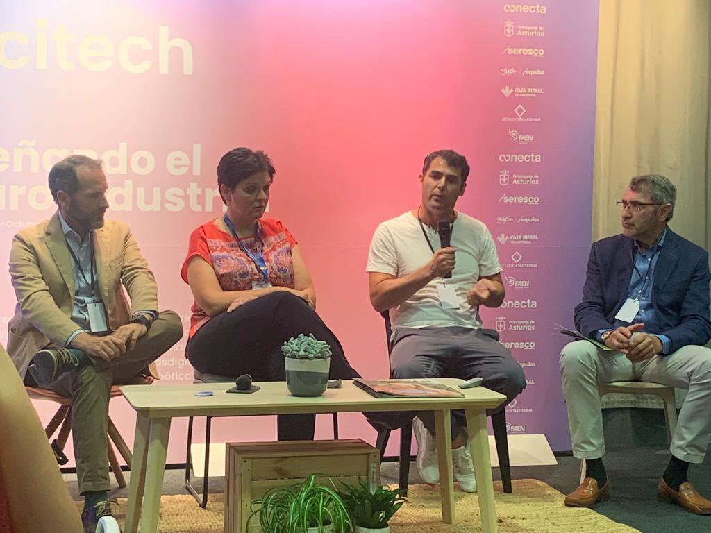invest_asturias's tweet image. #Citech 💡 Mesa redonda «Reinventando la #industria: verde, innovadora y de futuro». Asier Vicente Rojo, Global R&amp;amp;D @ArcelorMittalES, señala los tres retos de la multinacional: la #descarbonización, adaptando nuevas formas de energía, la #digitalización y la búsqueda de talento👇🏼