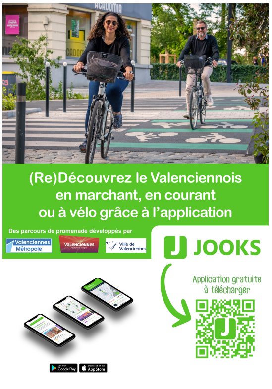 Valmetropole's tweet image. #Appli [L'application JOOKS guide vos randonnées👟🚲 ]
Enfilez vos baskets 👟 et téléchargez gratuitement 📱 l'appli audio guidée @JOOKSAPP  !
👉A vous les balades ☀️ 🌷🌳en toute autonomie, ressourçantes et apaisantes  au cœur du Valenciennois... 😉
Plus d'infos ℹ️⤵️