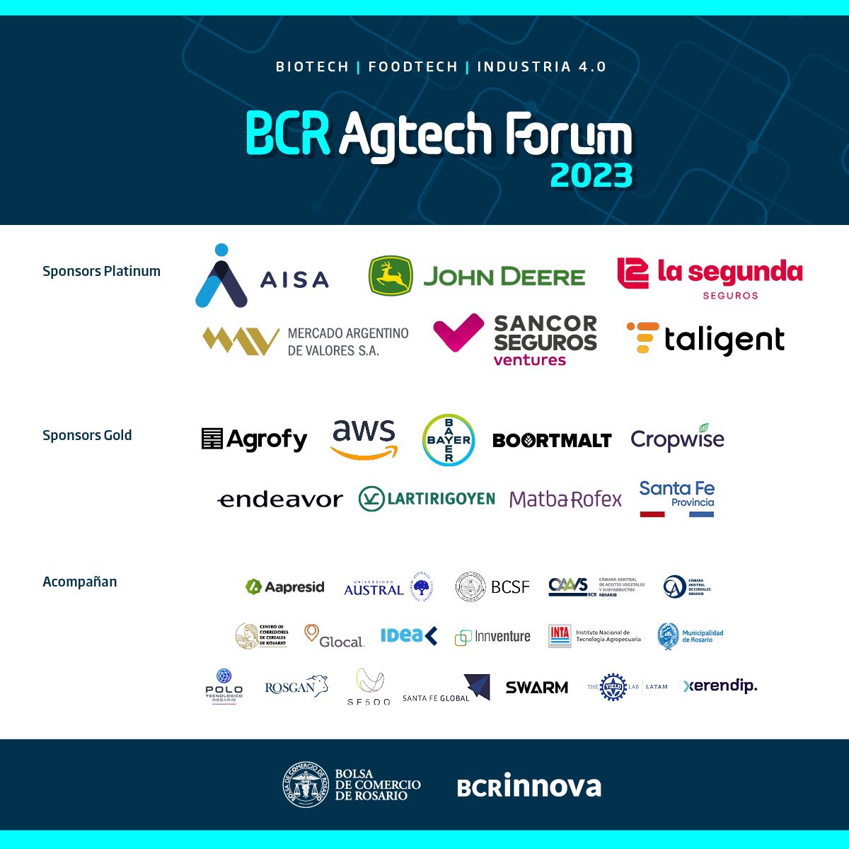 L2_LaSegunda's tweet photo. ¡Es hoy!  💫💡
Presentamos nuestro Programa de Innovación Abierta en el #BCRAgtechForum2023 organizado por @BolsaRosario

✅Conferencias
✅Actividades de networking
✅Vinculaciones internacionales
 
 Inscripciones acá 👉https://t.co/sRFjVmLGup

#Innlab https://t.co/2jsNeBaT8w