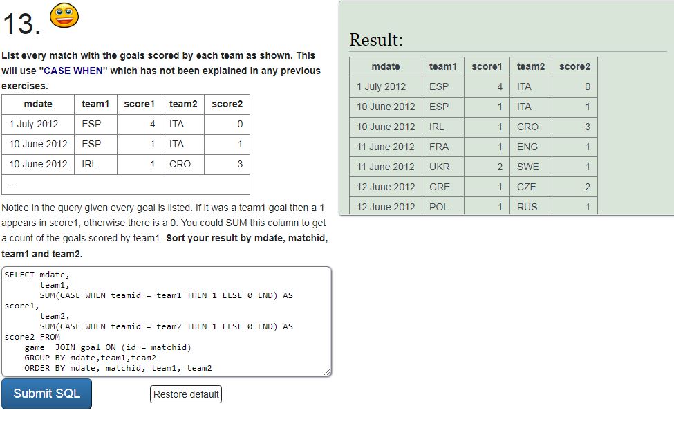 Koina_jaanede's tweet image. phew!!! 😓😓
#SQL  #Coding  #sqlzoo