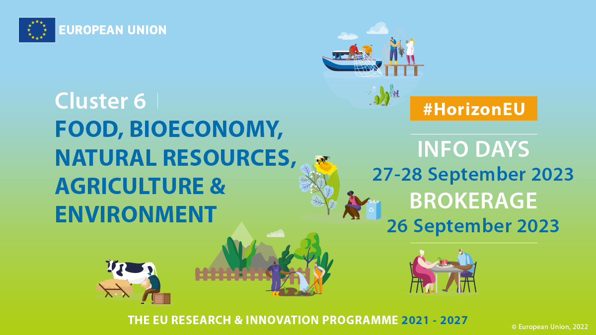 📢To #CARE4BIObrokerage είναι ιδανική ευκαιρία να γνωρίσετε πιθανούς εταίρους για τη δημιουργία κοινοπραξιών πριν την #CL6INFODAY​
📆26/09-Βρυξέλλες​

​🛫Διατίθεται περιορισμένος αριθμός travel grants από το πρόγραμμα #WIDERA​

ℹ️ bit.ly/3pWZiK4​

#HorizonEU #HECluster6