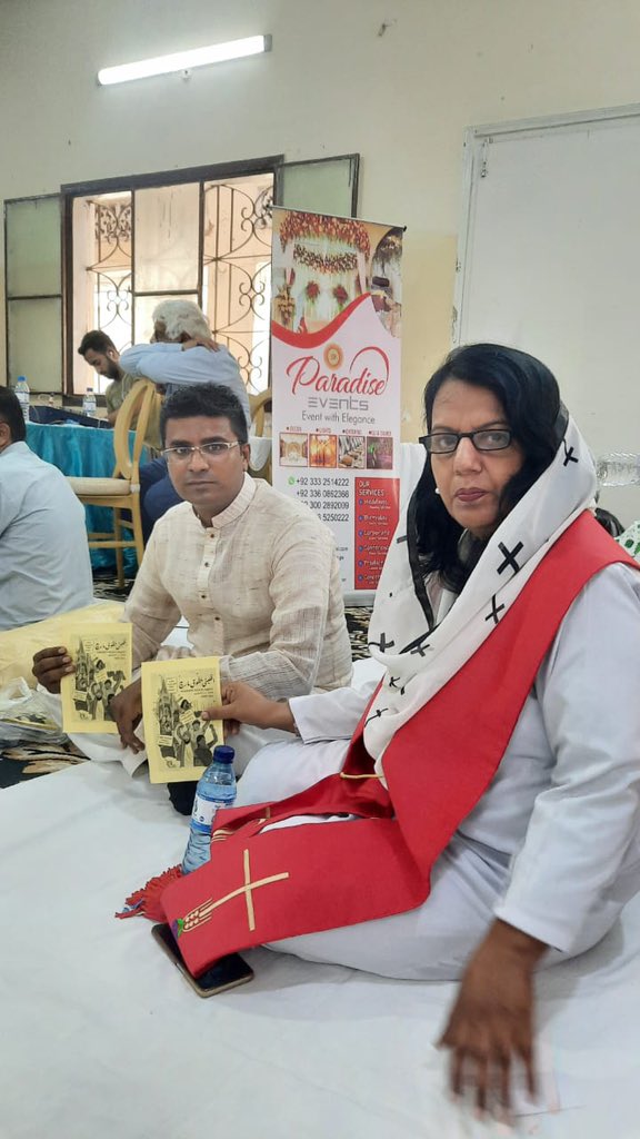 MRM’s delegation attended Geeta Samelan organized by Sattya Prakash Panchayat, where we conveyed the first-ever Minority Rights March’s purpose &amp; demands &amp; urged the audience to join us at Frere Hall on 11 August at 3:00 PM! 🙌

#PakistanForAll