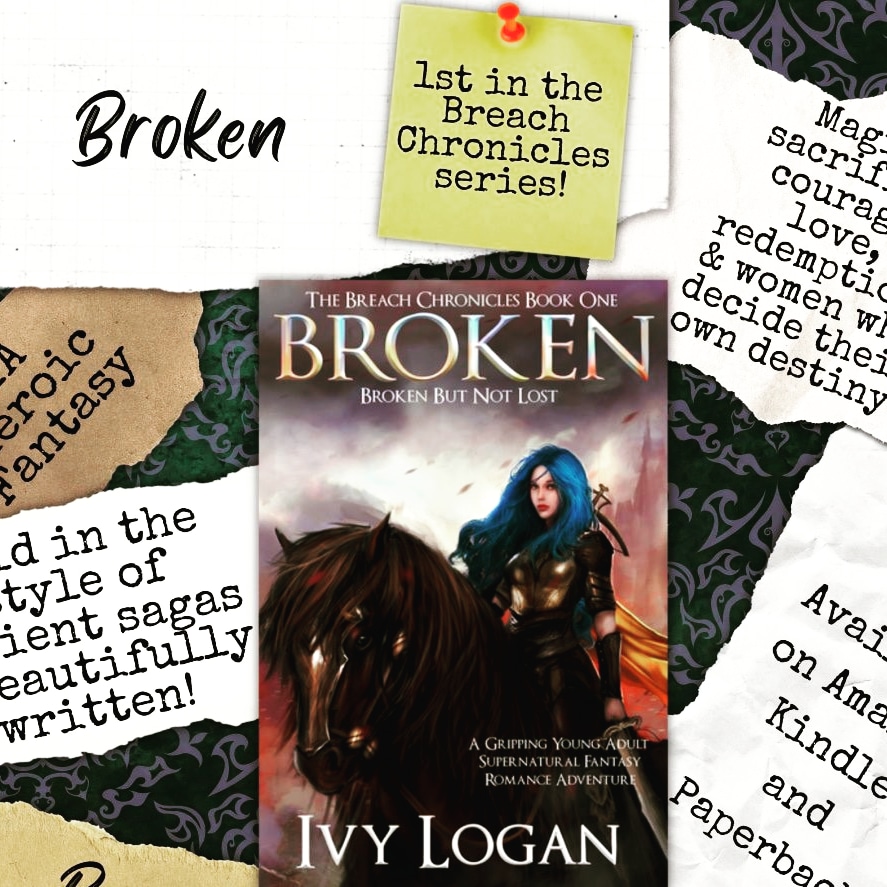 Here is a #Review of Broken I ❤️. Thank you @jgmacleodauthor My original plan was to read Ivy Logan’s YA fantasy novel, Broken, with my teenage daughter, but her many extracurricular activities delayed our progress. I decided to begin again during my spring break, this time