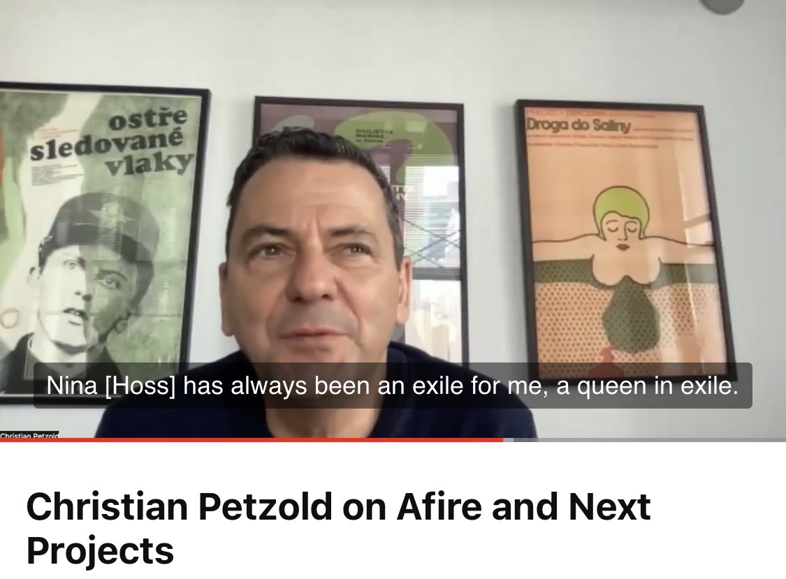 Why director Christian Petzold (Barbara; Phoenix) wants to cast Barbara Auer (The Book Thief; The State I Am In) for his next film: Interview - Petzold on Afire and Next Projects:  youtu.be/d7NvPWIsV9U via @YouTube #womeninfilm #GoetheTO