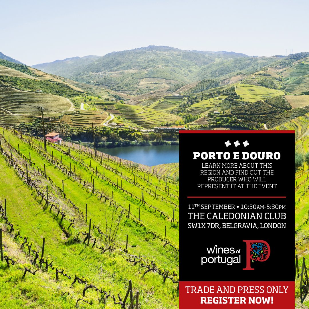 🍷 Douro: The Wild Heart of Portugal – 11th September in London 🌄 Draw closer to the charms of the Douro through its remarkable producers: Quinta da Pedra Alta Rola Wines Register now through email to: winesofportugaluk@thewineagency.pt