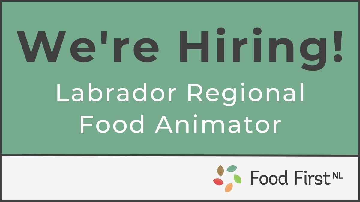 We're hiring a Regional Food Animator based out of Labrador! This full-time contract position will support our existing projects in the Big Land and grow new connections with local food programs.

For details or to apply, visit our website: ow.ly/UGtc50PuQw0
