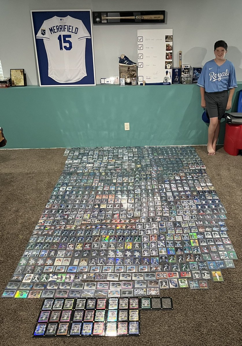 IT_guy8706's tweet photo. @RyansCardssLLC Parker’s two PCs! @WhitMerrifield and @buttkicker7! 

Whit Merrifield #1 at 799 cards
Harrison Butker #1 at 195 cards

#TwoHitWhit #ButtKicker https://t.co/hdLnGHGaBK