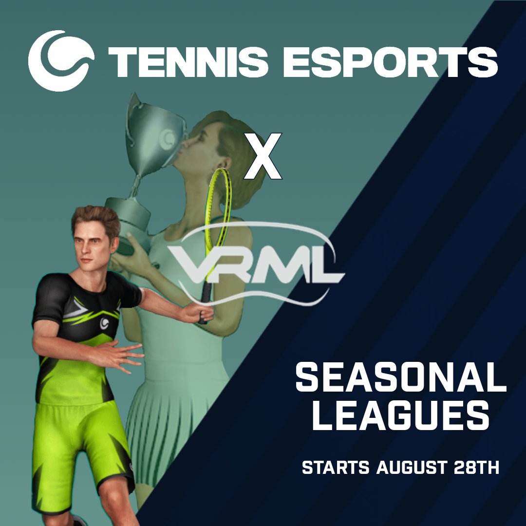 VRMasterLeague's tweet image. We are delighted to announce a new addition to VRML - @esports_tennis!

Test your skills &amp;amp; experience exhilarating tennis matches with all the benefits of a VRML league you've come to expect!

Stay tuned!

Get the game! oculus.com/experiences/qu…
discord.gg/9pmApRWZHU
#vrsports