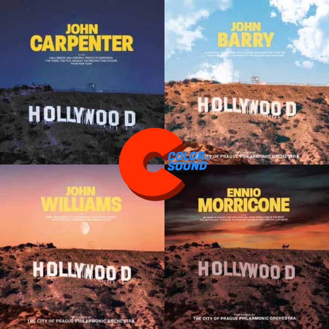4 monuments de la musique 💣 Avec @diggersfactory les rééditions de qualités chez Colorsound Mastering #vinyl #johncarpenter #johnwilliams #johnbarry #enniomorricone #collector #mastering