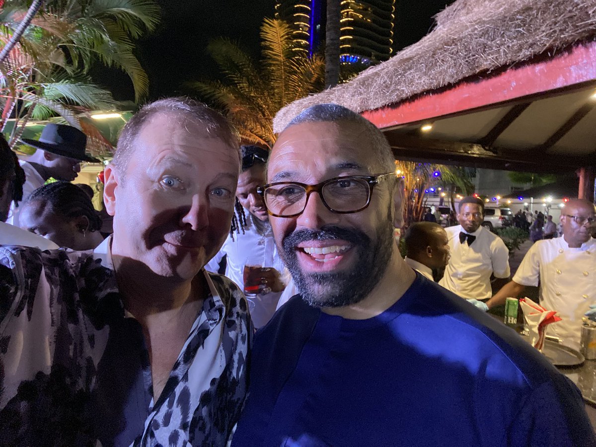 Stanleyclimate's tweet image. Pleased to meet the British Foreign Secretary James Cleverly and his team, when he visited Lagos. I have to say he is a thoroughly nice guy.