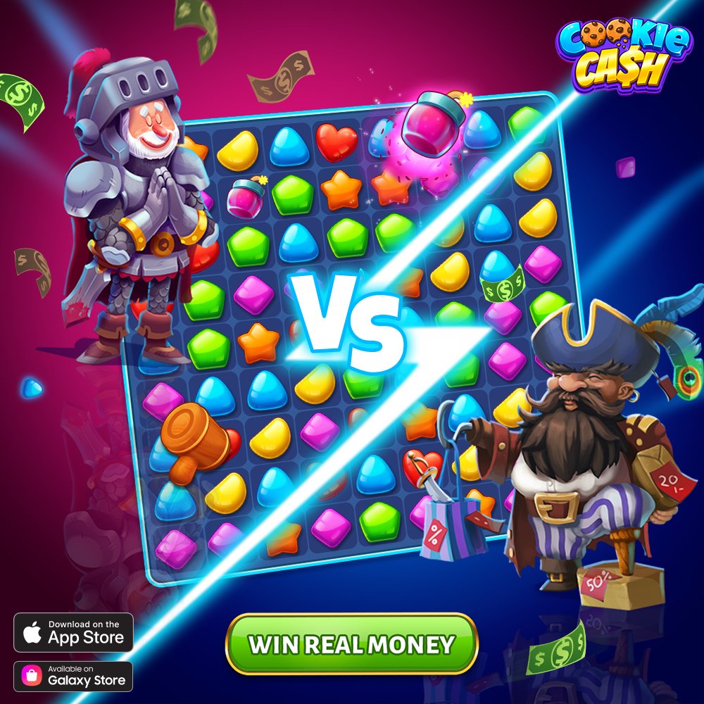CookieCashGame's tweet photo. It’s time to redefine your Match-3 experience. 🤩
Cookie Cash is about to break ALL the rules! 💰 https://t.co/rexxcHqBId