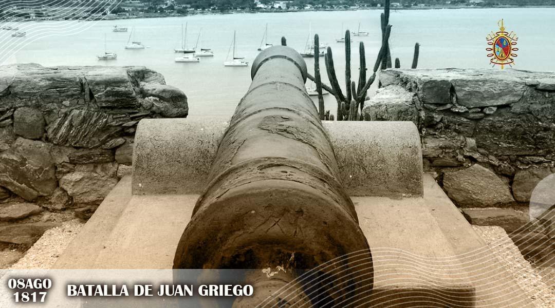 #8Ago || La ciudad de Juan Griego fue testigo de la Batalla librada hace 206 años por los patriotas liderados por el Gral Juan Bautista Arismendi, quienes derrotan a los realistas para dar continuidad del camino a la independencia de Venezuela.