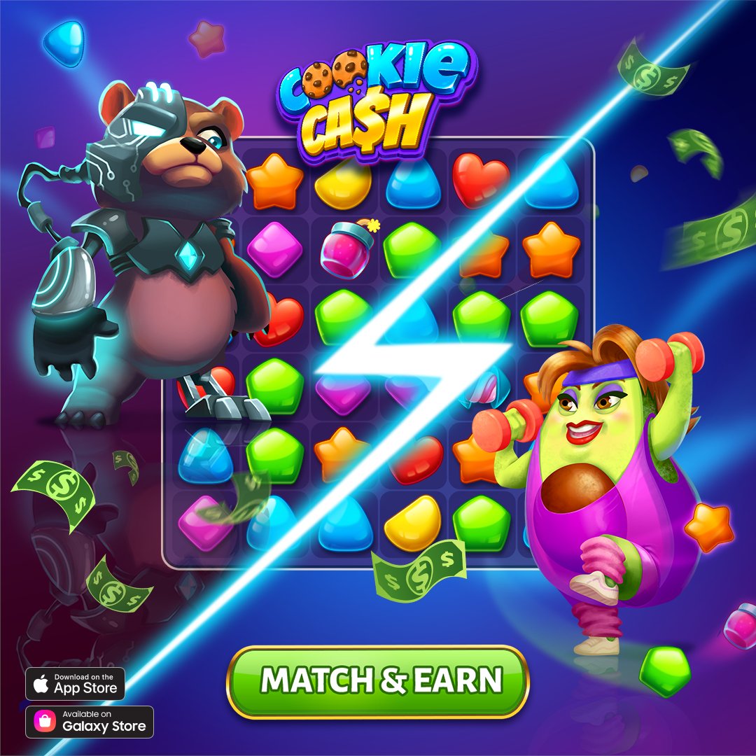 CookieCashGame's tweet photo. Sneak Peek: The ultimate Match-3 game is almost here! 🍪
Stay tuned for the big reveal! 💥 https://t.co/gvUyjjHCKa