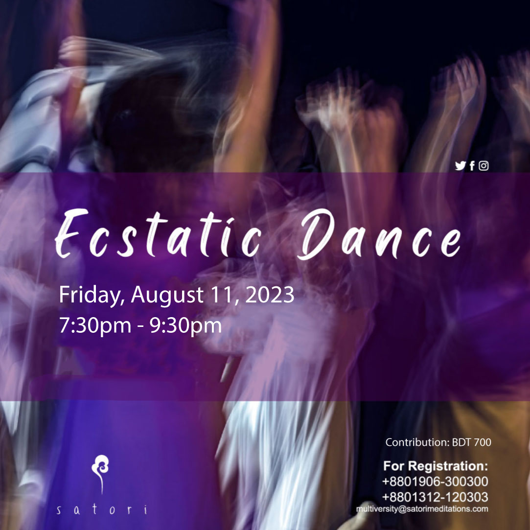 SatoriMeds's tweet photo. Ecstatic Dance
This body that contains our life is a powerful medium for us to discover and meet our inner being.
Everything in nature has music and dance in it, every particle in our body is in constant vibration, a dance. https://t.co/AJeApgdRSH