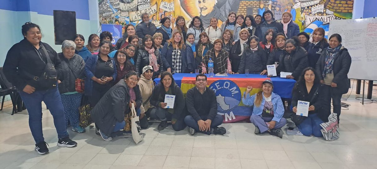 ctmOficial's tweet photo. Encuentro Provincial de Mujeres Sindicalistas Municipales en el @JujuySEOM en dónde se arribaron a conclusiones para participar en el 36° Encuentro Plurinacional de Mujeres y Diversidad. https://t.co/VmsFs6BrpD