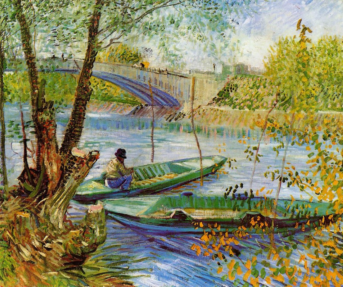 Fishing in the Spring, 1887 wikiart.org/en/vincent-van…