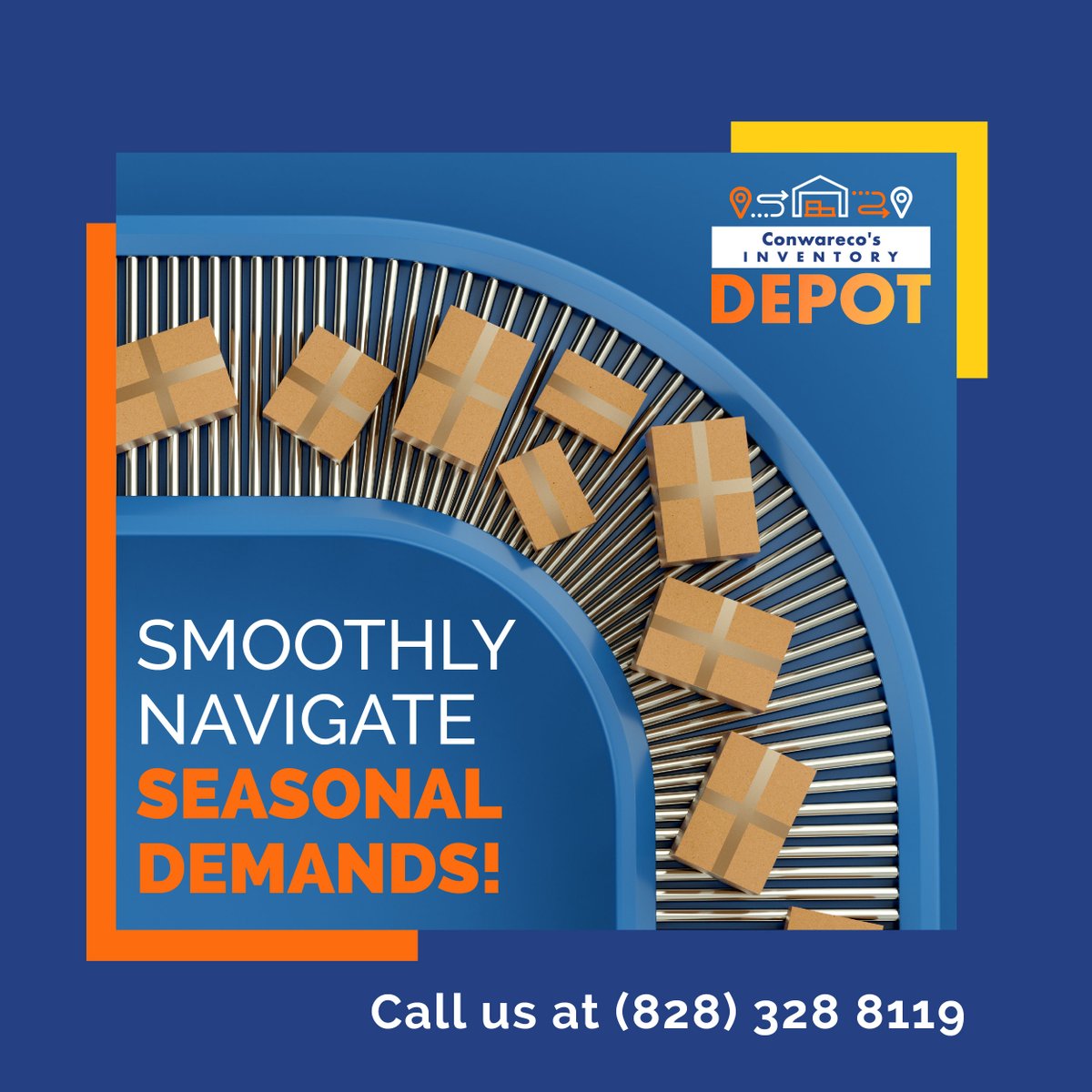 InventoryDepot's tweet image. Smoothly Navigate Seasonal Demands! 🌸🌊 Is your business facing seasonal fluctuations in demand? Our warehousing services offer the flexibility to handle peak periods efficiently. Call us at 828 328 8119 to optimize your supply chain! #SeasonalDemand #EfficientHandling