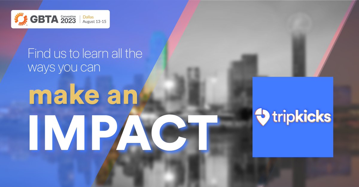 It's time to achieve those big initiatives... To leverage the power of your travelers' decisions, and finally make an impact.

Find us at GBTA to learn more. It's (almost) time!
hubs.ly/Q01-kxQH0

#businesstravel #gbta2023 #travel #Dallas #businessneedstravel